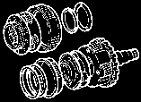 Planetary gear, reverse piston & counter gear(atm)