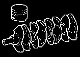 Vilebrequin et pistons